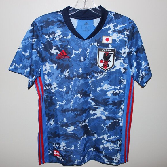 Japan JFA 2020 National Team home shirt Adidas camouflage jersey Olyｍpic Jaspo S - Picture 1 of 12